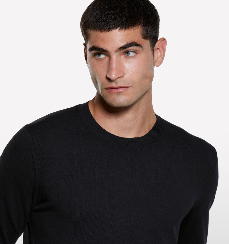 Μπλούζα μαύρη με λαιμόκοψη - μπλούζες με λαιμόκοψη ανδρικές - Μαυρο | Sisley image number 4